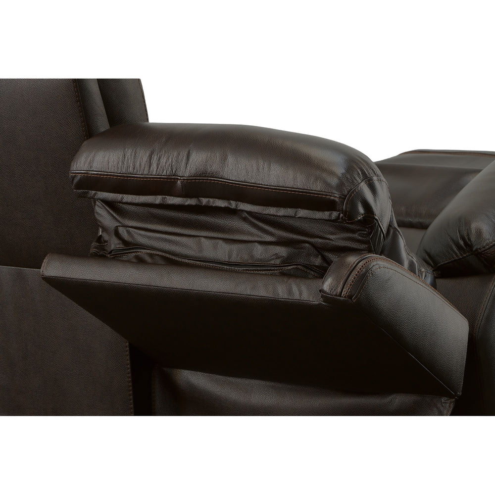 Jackson Power Reclining Sofa With Power Headrests Dark Brown