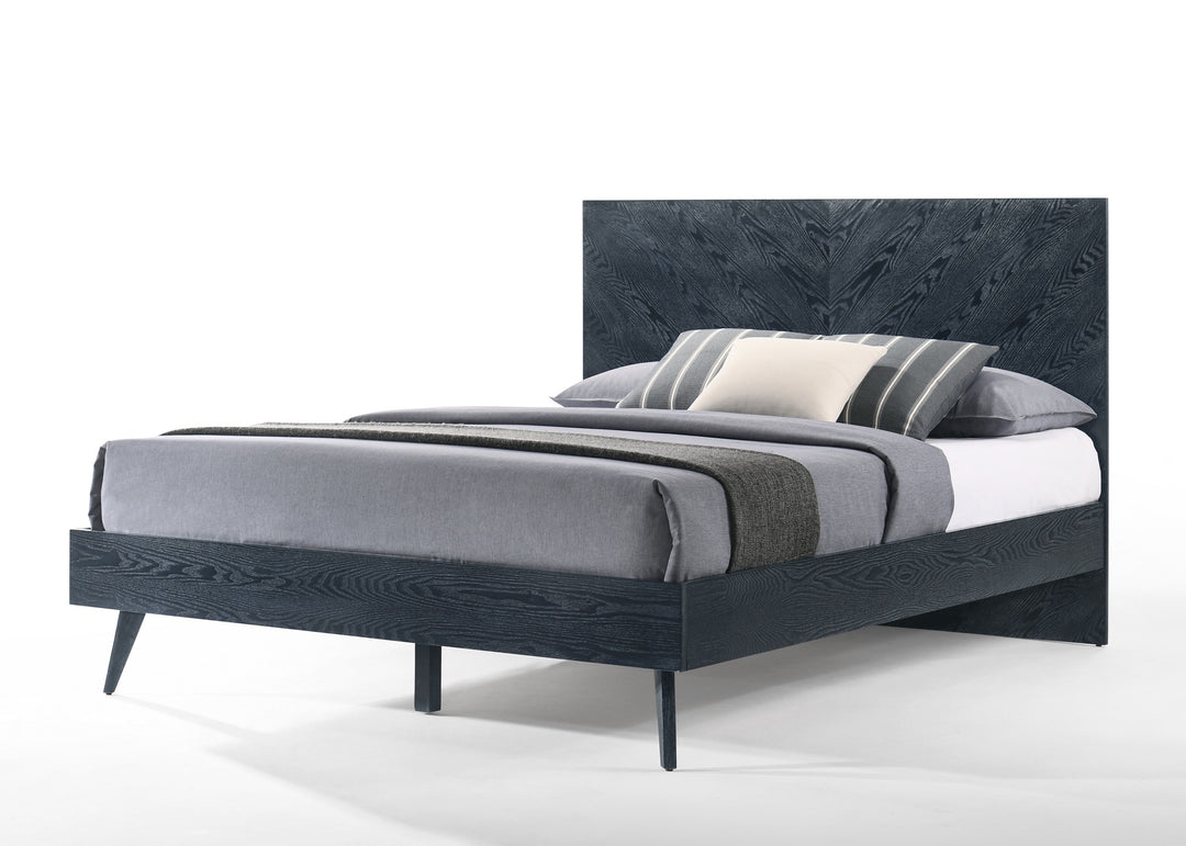 Diana - Eastern King Modern Grey Ash Bed
