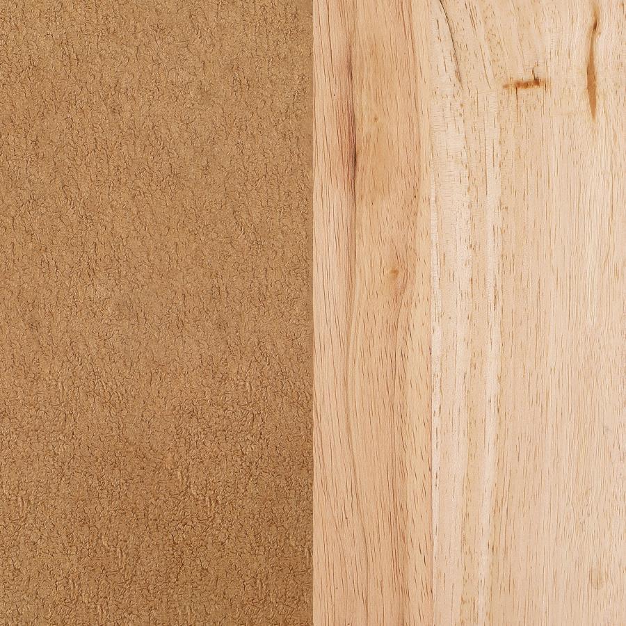 Diego - Upholstered Accent Arm Chair With Wood Arms - Honey Arm Chair modern furniture Contempo Furniture