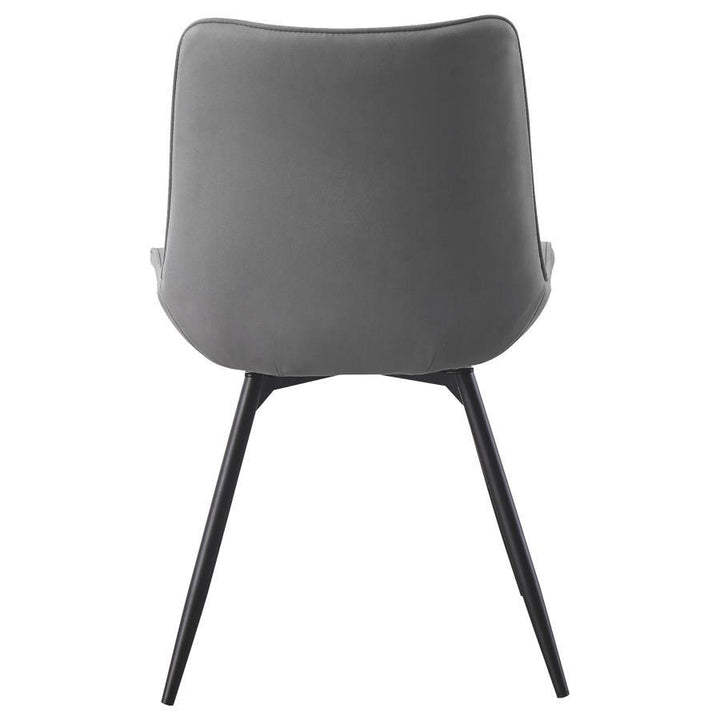 Diggs - Upholstered Swivel Dining Side Chair (Set of 2) - Gray Chair Set modern furniture Contempo Furniture