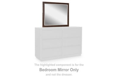 Dilenno Bedroom Mirror - Dark Brown Mirror modern furniture Contempo Furniture