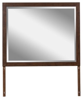 Dilenno Bedroom Mirror - Dark Brown Mirror modern furniture Contempo Furniture