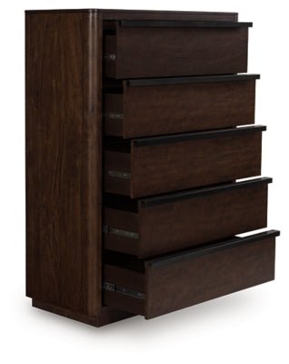 Dilenno Chest of Drawers - Dark Brown Accent Chest modern furniture Contempo Furniture