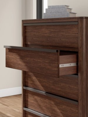 Dilenno Chest of Drawers - Dark Brown Accent Chest modern furniture Contempo Furniture