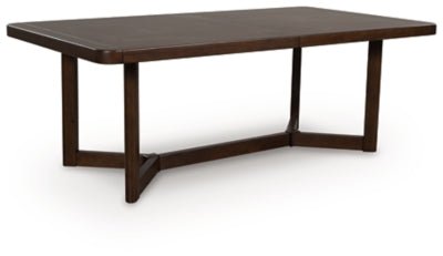Dilenno Dining Extension Table - Dark Brown Dining Table with Extensions modern furniture Contempo Furniture