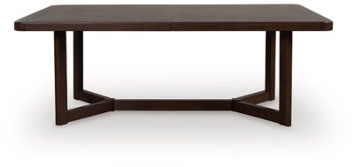Dilenno Dining Extension Table - Dark Brown Dining Table with Extensions modern furniture Contempo Furniture