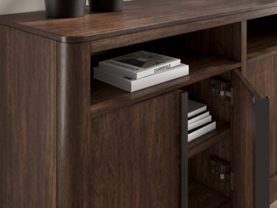 Dilenno Dining Server - Dark Brown Server modern furniture Contempo Furniture