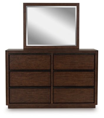 Dilenno Dresser and Mirror - Dark Brown Dresser &amp; Mirror modern furniture Contempo Furniture