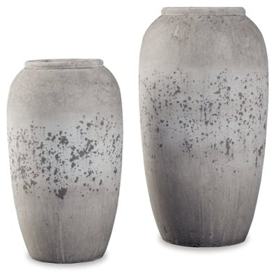 Dimitra Vase (Set of 2) - Light Brown Vase & Jar modern furniture Contempo Furniture