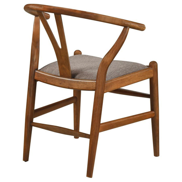 Dinah - Wood Wishbone Dining Side Chair (Set of 2) - Walnut Chair Set modern furniture Contempo Furniture