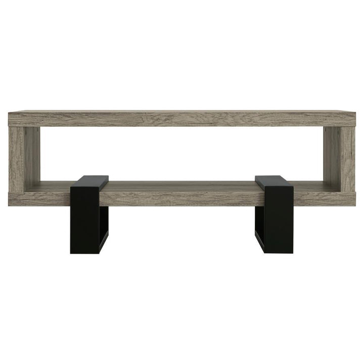 Dinard - Engineered Wood Coffee Table - Gray Driftwood Coffee Table modern furniture Contempo Furniture