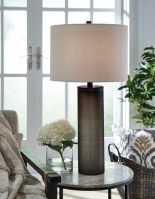 Dingerly Table Lamp - Dark Brown Table Lamp modern furniture Contempo Furniture