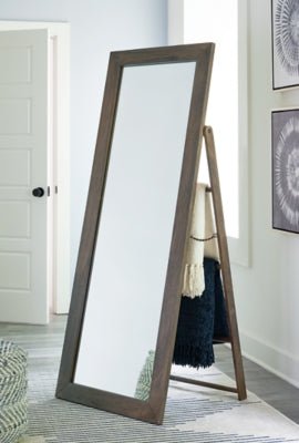 Dirkins Floor Mirror - Dark Brown Floor Mirror modern furniture Contempo Furniture