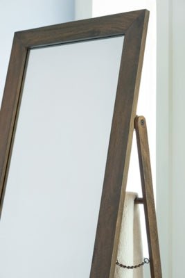 Dirkins Floor Mirror - Dark Brown Floor Mirror modern furniture Contempo Furniture