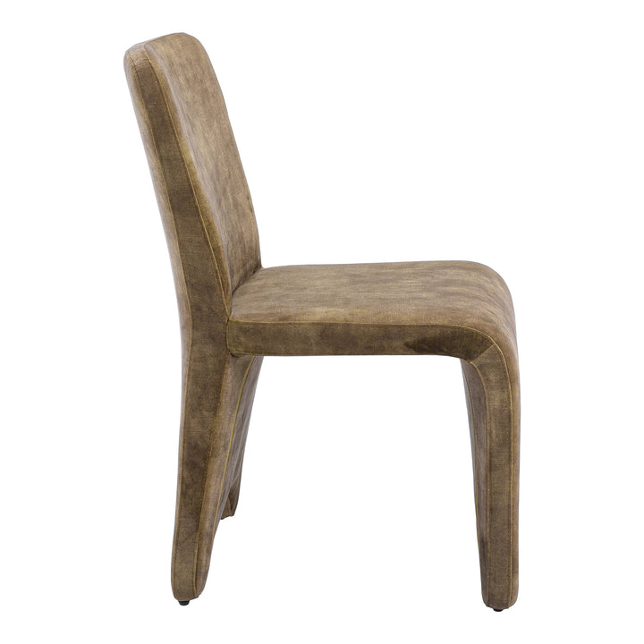 Ditka - Modern Camel Velvet Dining Chair (Set of 2)