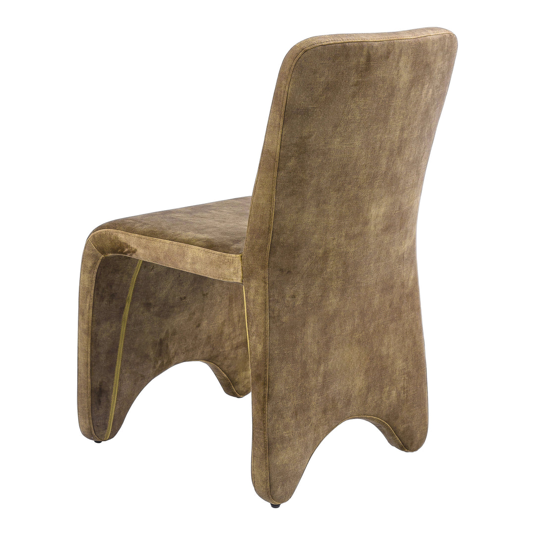 Ditka - Modern Camel Velvet Dining Chair (Set of 2)