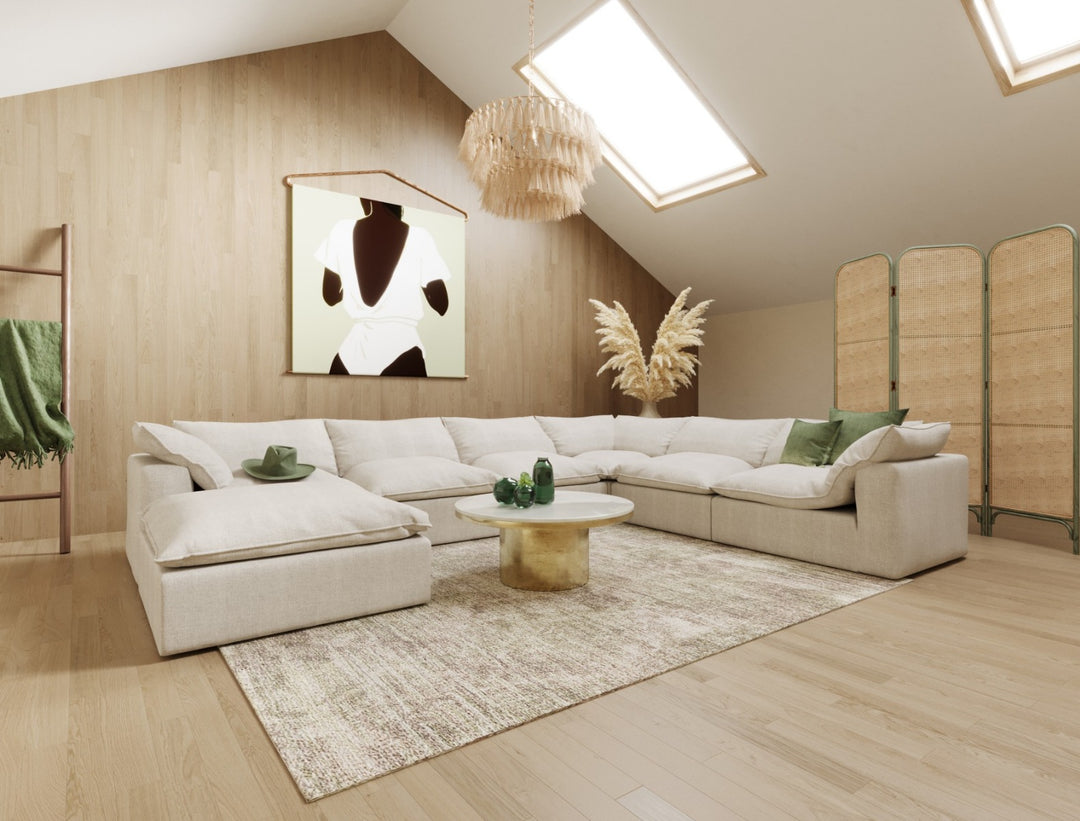 Garman - Modern Light Grey Modular Sectional Sofa