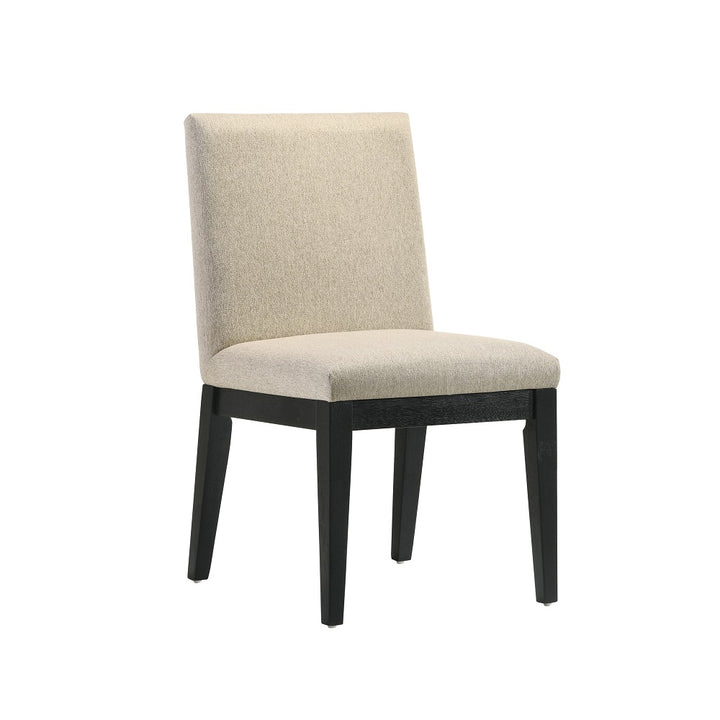 Froja Side Chair (Set of 2) - Beige Fabric &amp; Black