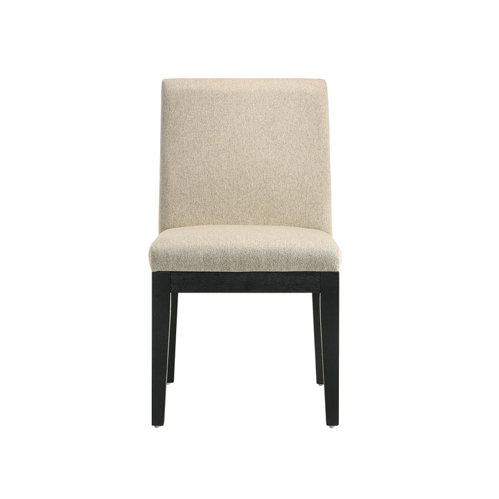 Froja Side Chair (Set of 2) - Beige Fabric &amp; Black