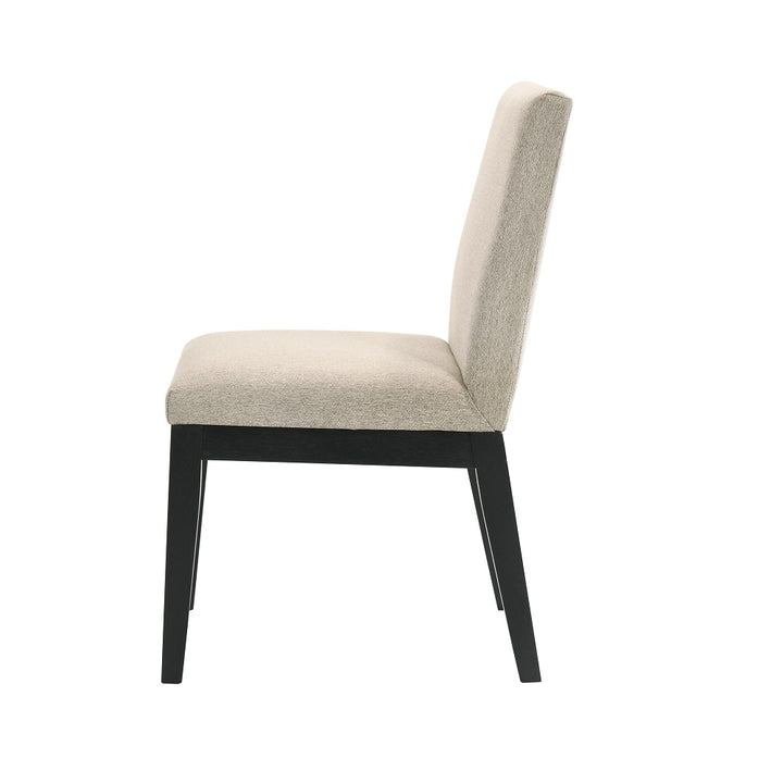 Froja Side Chair (Set of 2) - Beige Fabric &amp; Black