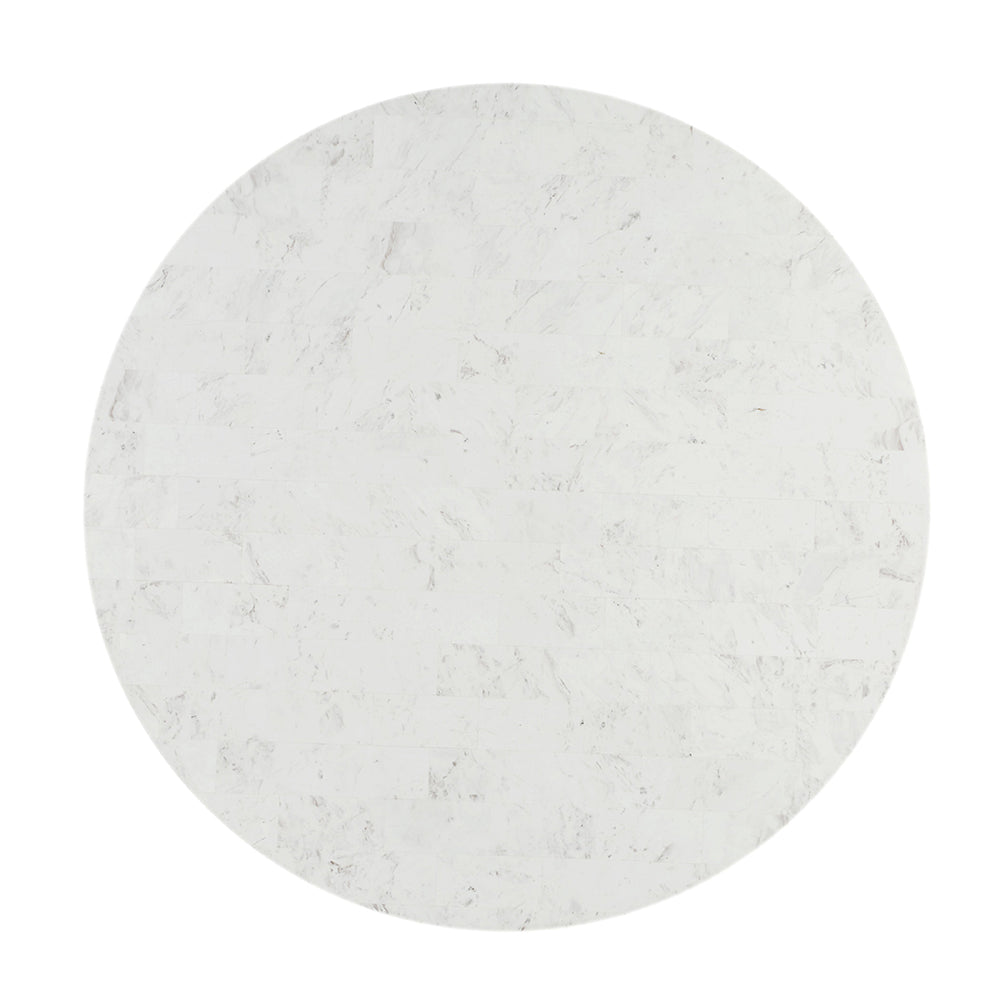 Kala Round Dining Table with Marble Top
