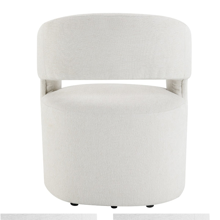 Libni Arm Chair with Casters - Cream Linen