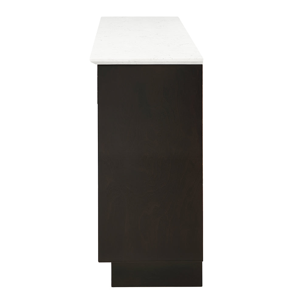 Jaramillo Server with Natural Marble Top & Fireplace