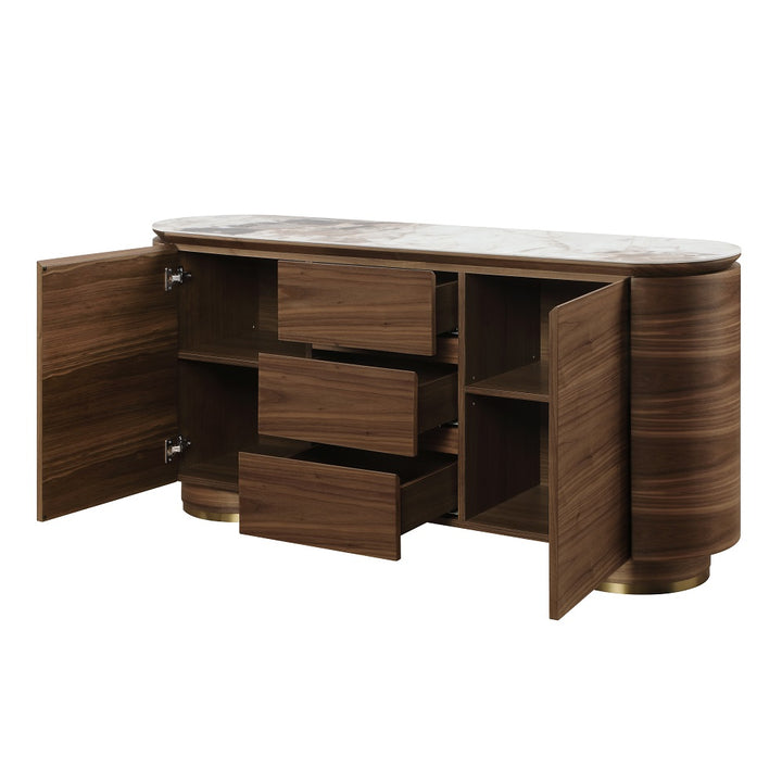 Willene Server with Ceramic Top