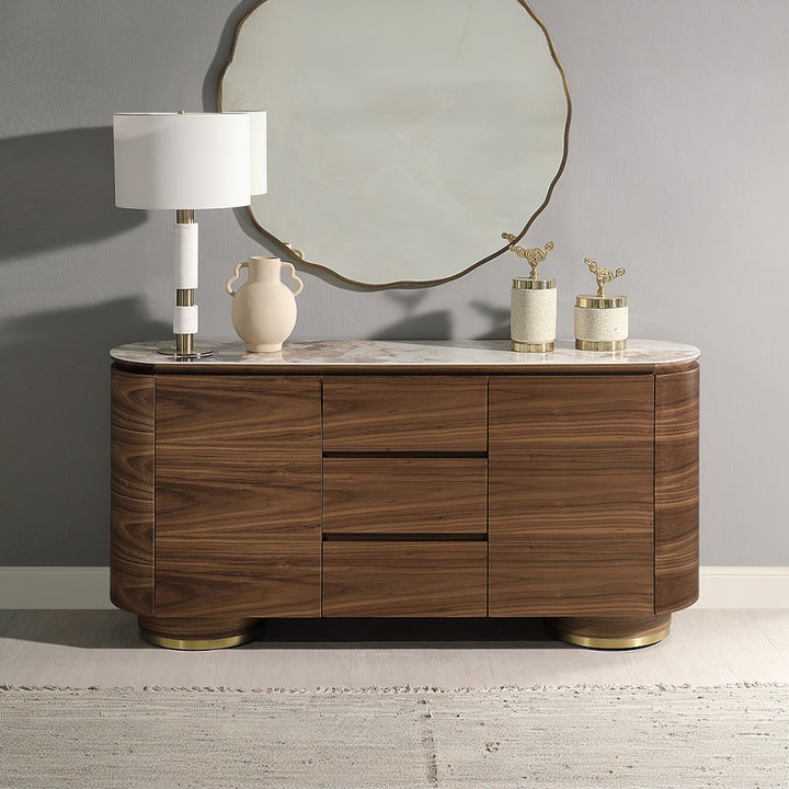 Willene Server with Ceramic Top