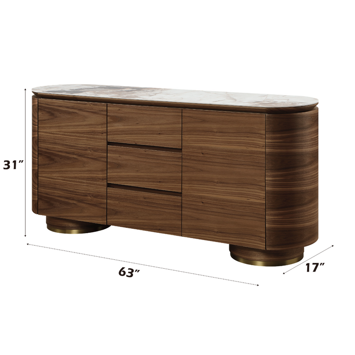 Willene Server with Ceramic Top