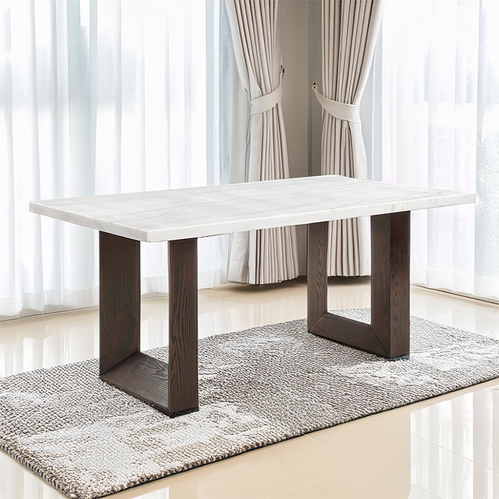 Edwyn Dining Table with Marble Top