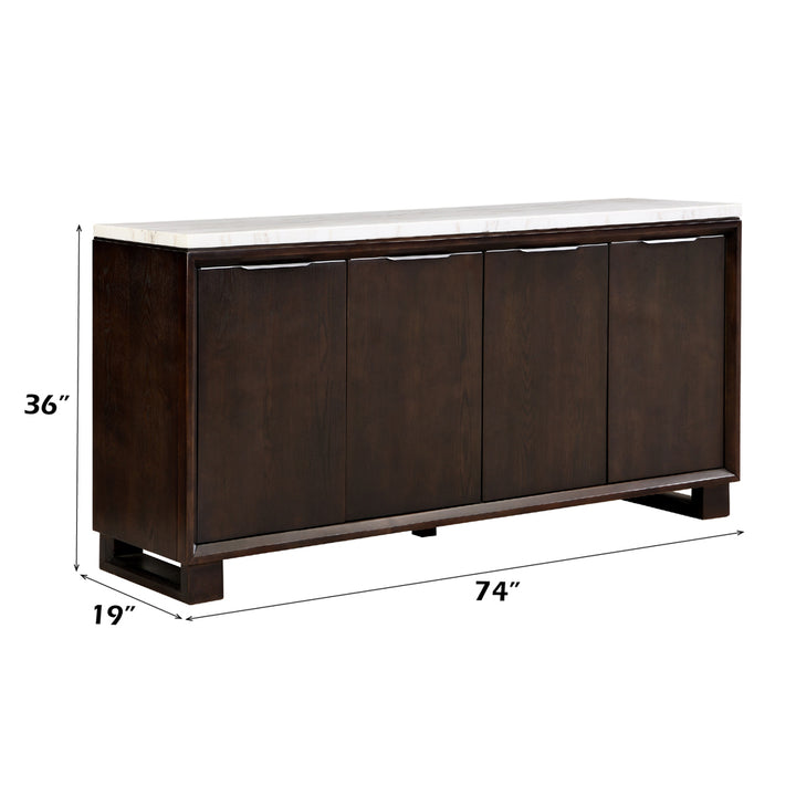 Edwyn Server with Marble Top