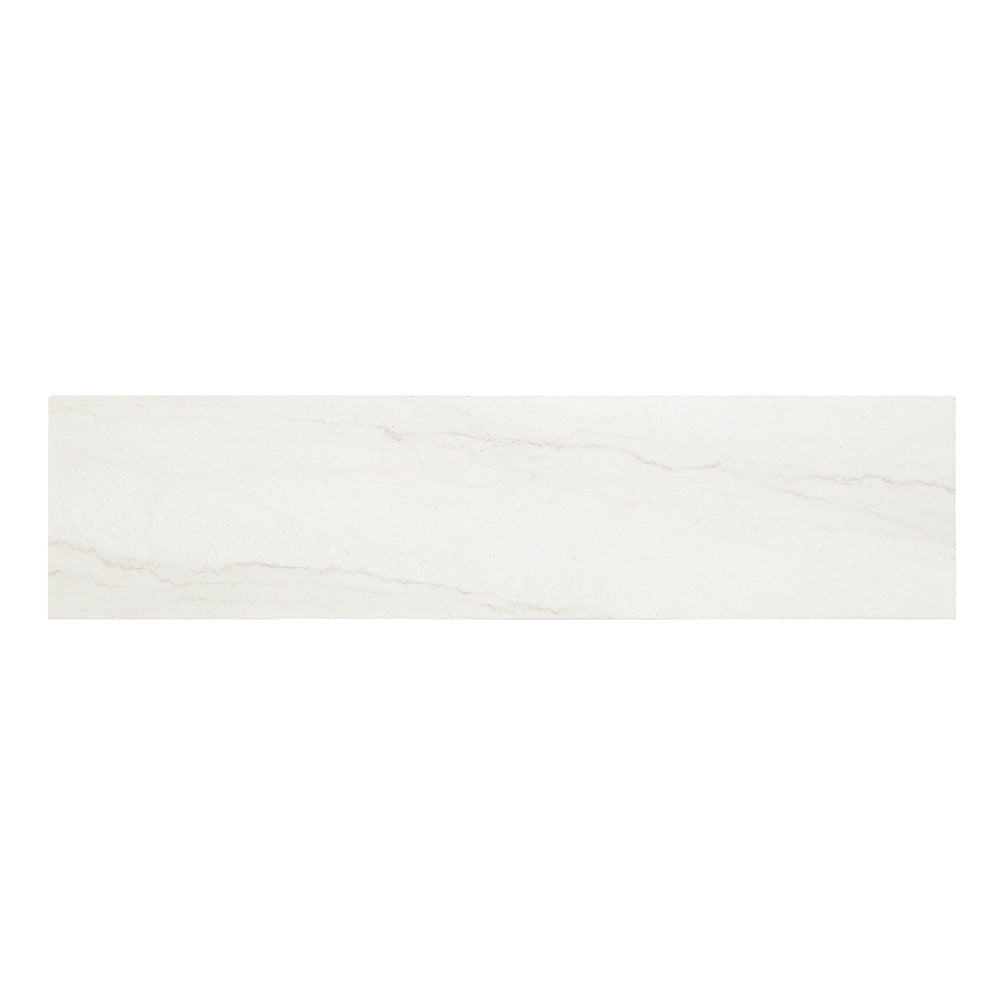Edwyn Server with Natural Marble Top & Fireplace