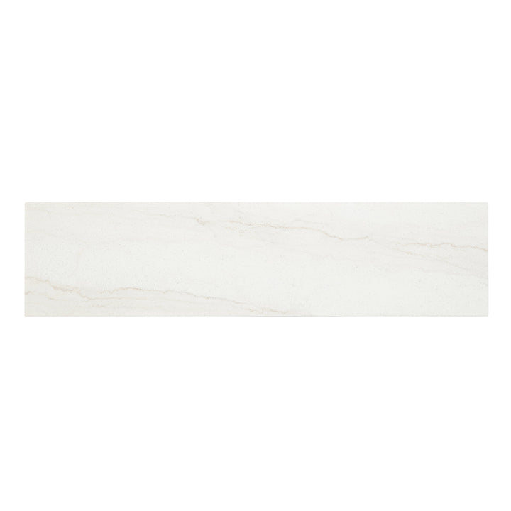 Edwyn Server with Natural Marble Top &amp; Fireplace
