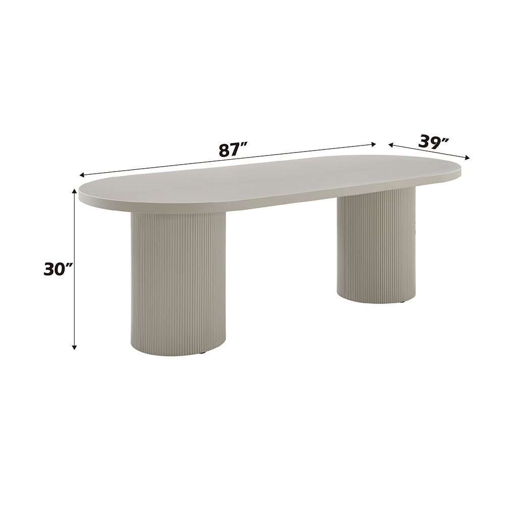 Laela Dining Table - Bone White