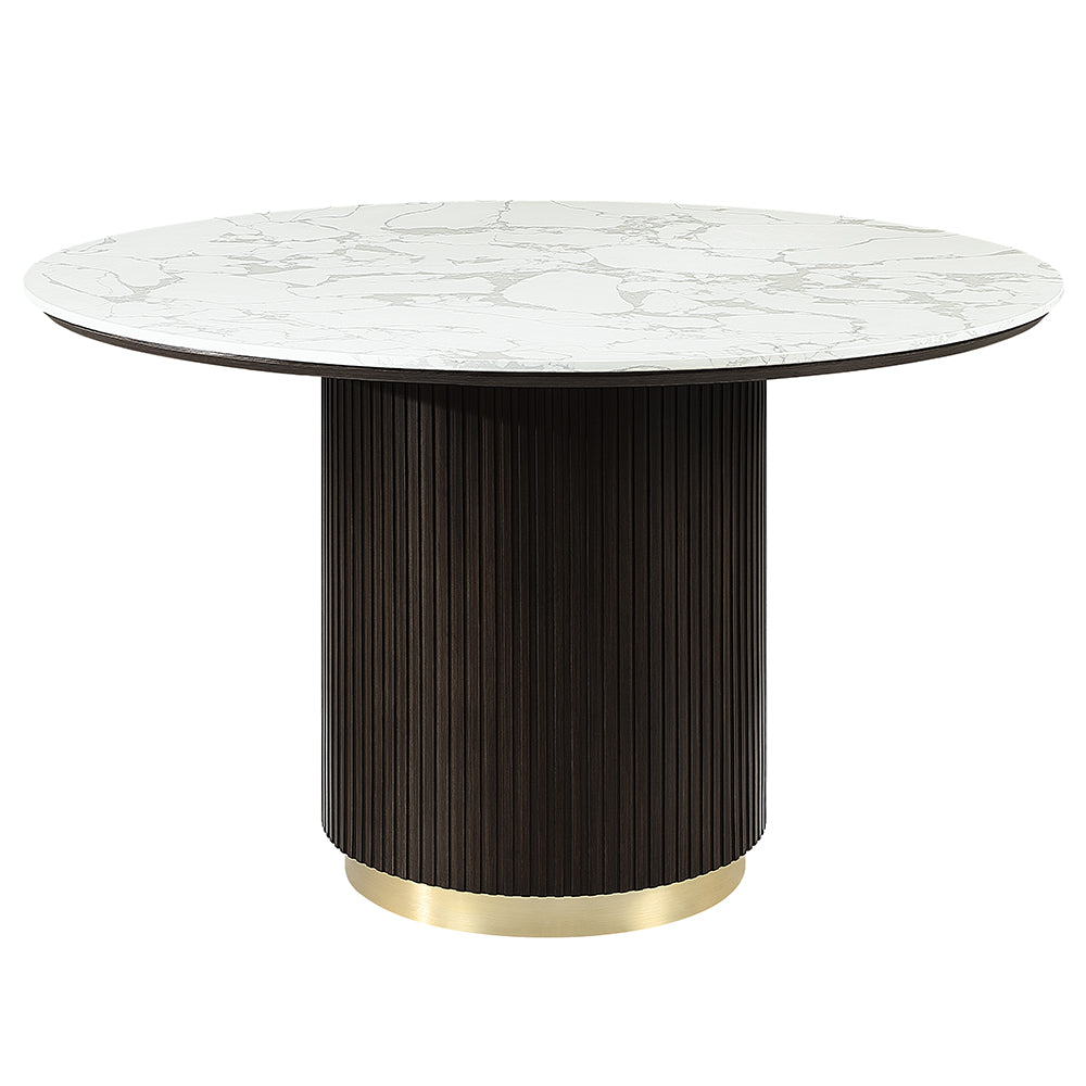 Clayten Round Dining Table with Marble