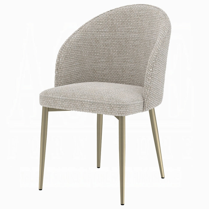 Cora Modern Champange Dining Chair