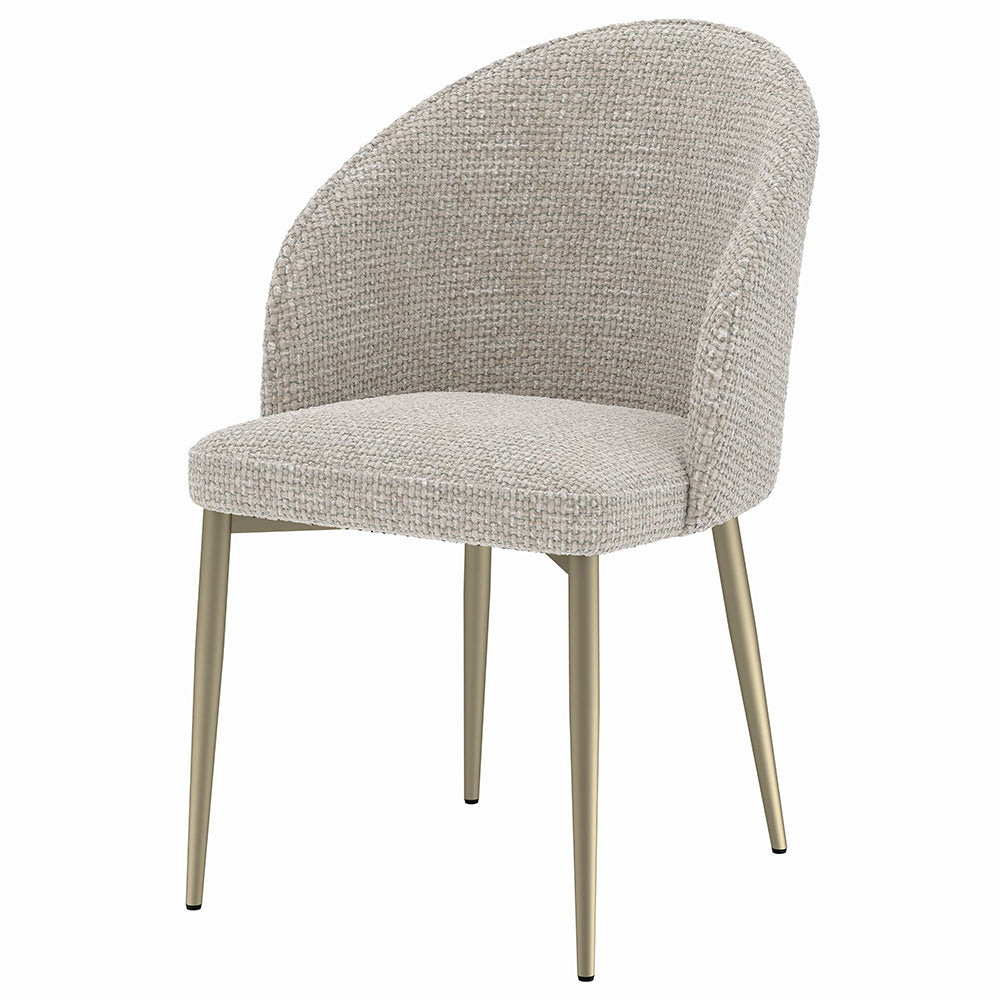 Cora Side Chair (Set of 2) - Champagne Fabric – view 2