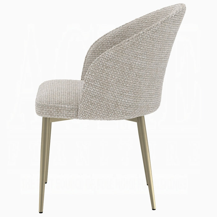 Cora Modern Champange Dining Chair