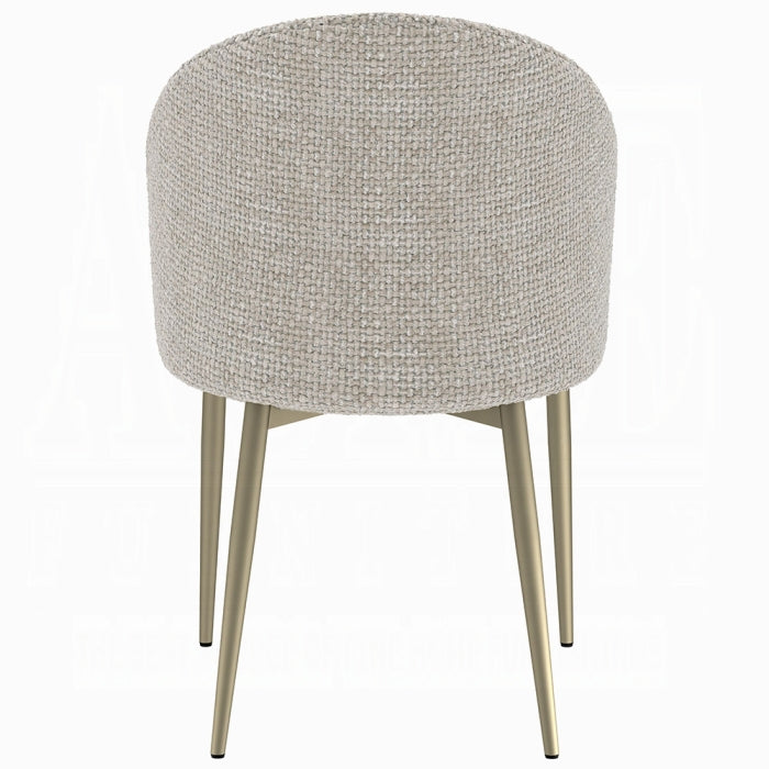 Cora Modern Champange Dining Chair