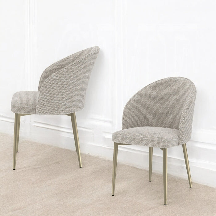 Cora Modern Champange Dining Chair