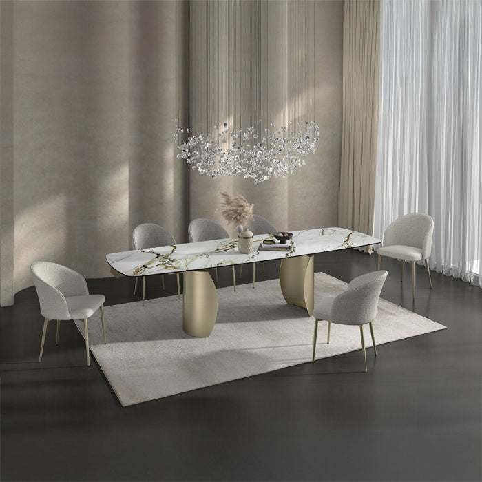 Cora Modern Champange Dining Chair