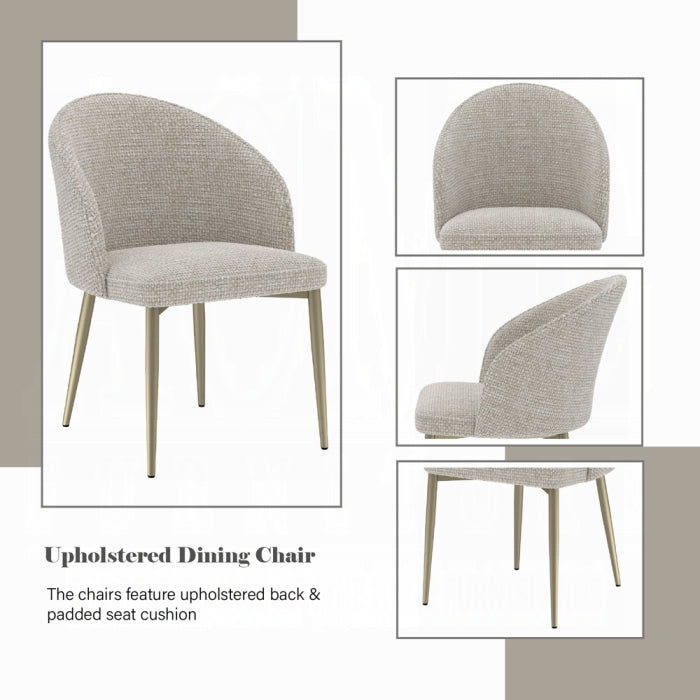 Cora Modern Champange Dining Chair