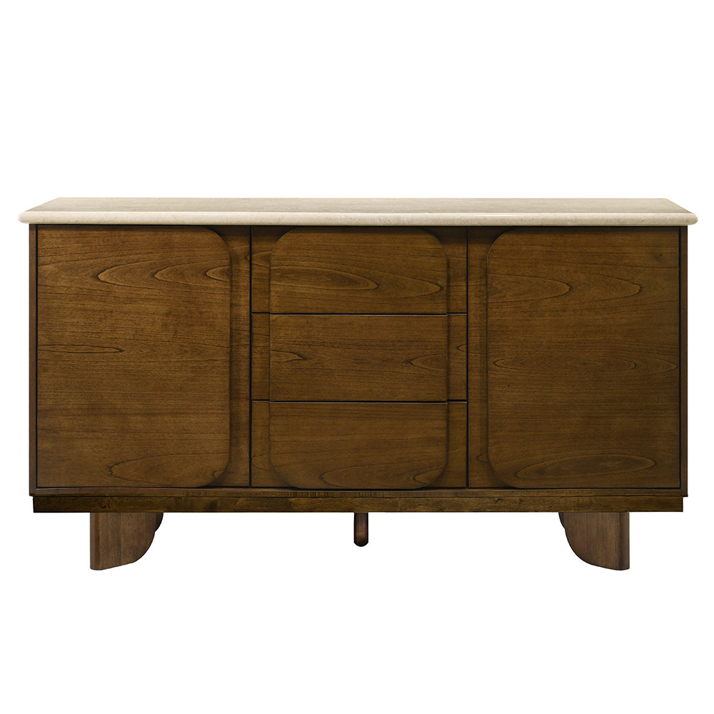 Kasha Server with Natural Marble Top