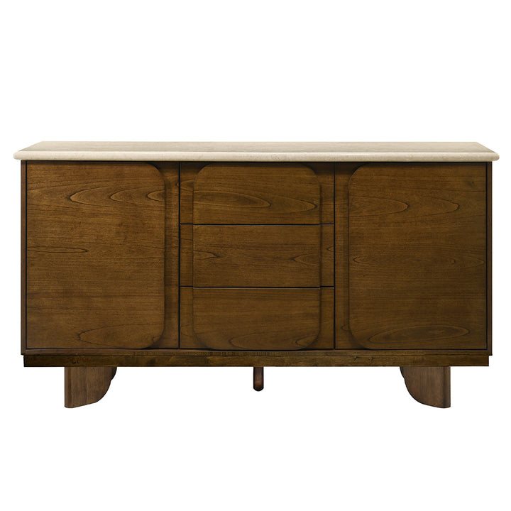 Kasha Server with Natural Marble Top