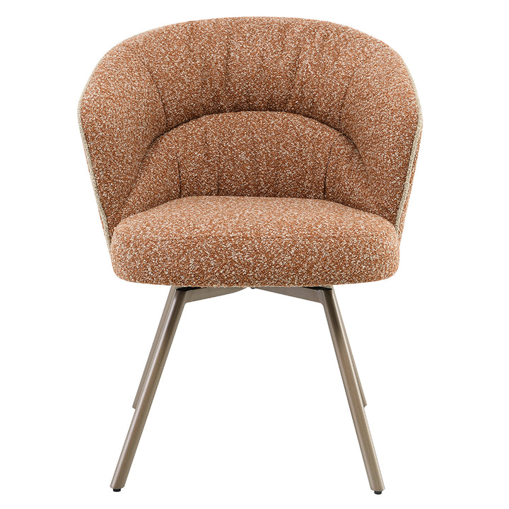 Lidi Side Chair (Set of 2) - Rust Orange Boucle