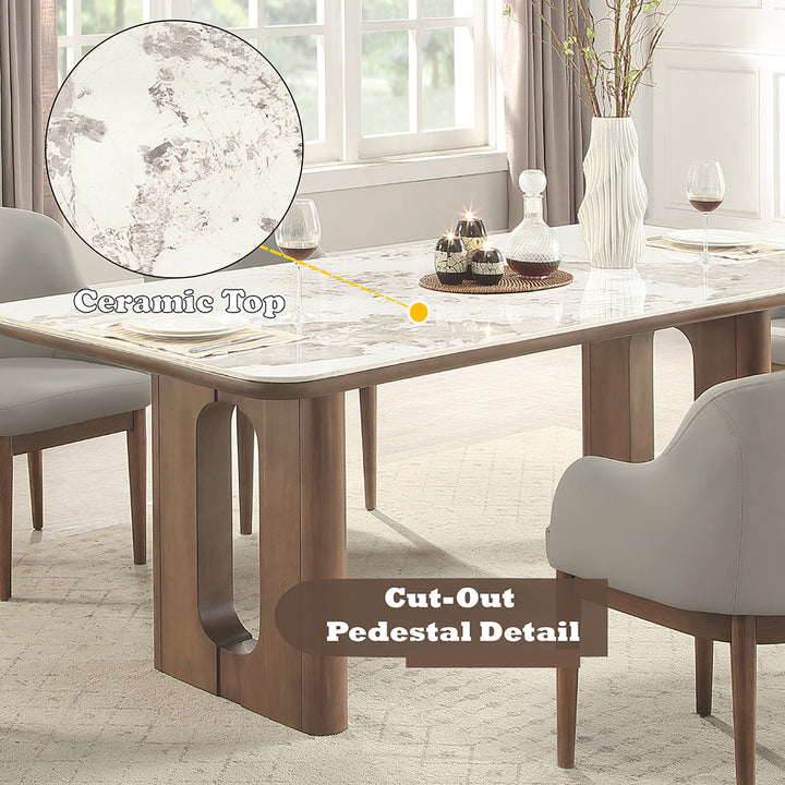 ACME Furniture Harvey Dining Table with Ceramic Top DN06130
