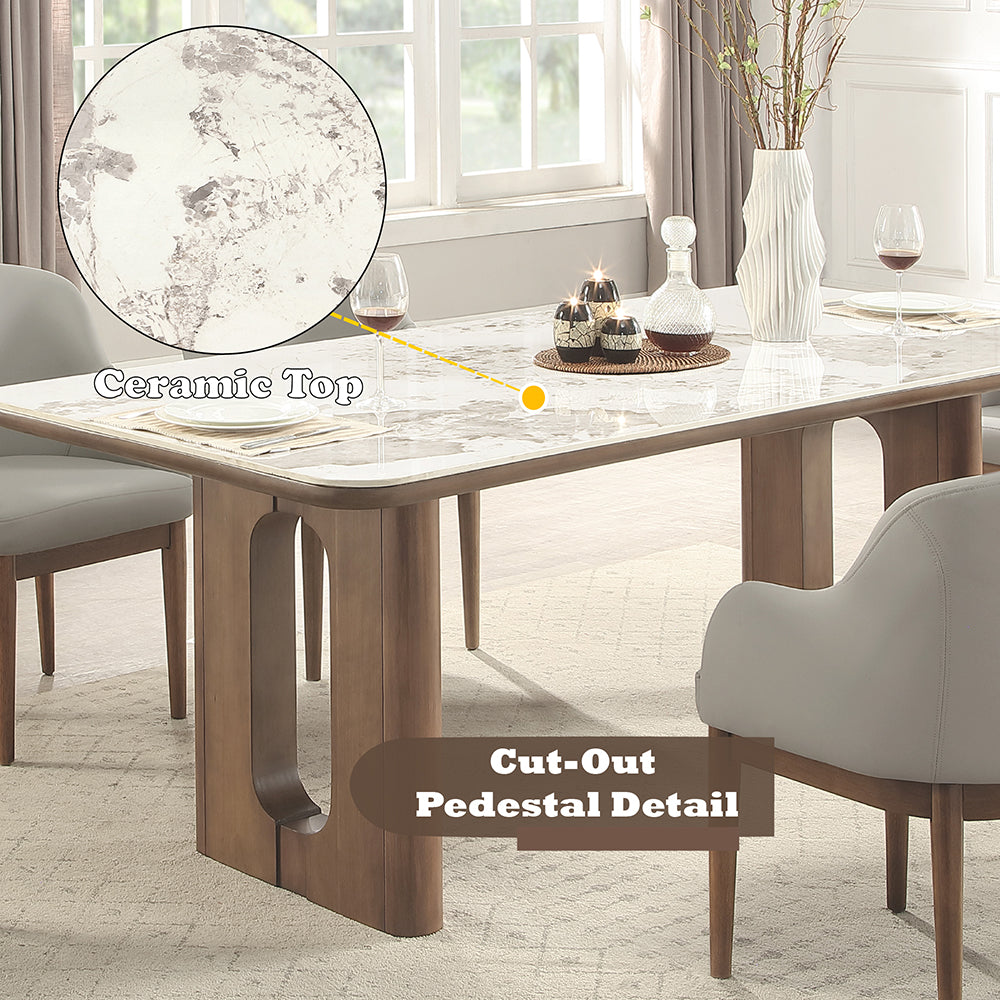 ACME Furniture Harvey Dining Table with Ceramic Top DN06130