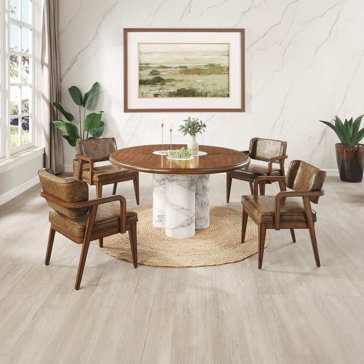 ACME Furniture Harvey Round Dining Table  DN06135