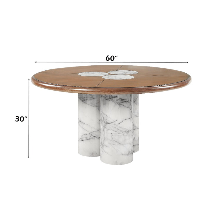 ACME Furniture Harvey Round Dining Table  DN06135